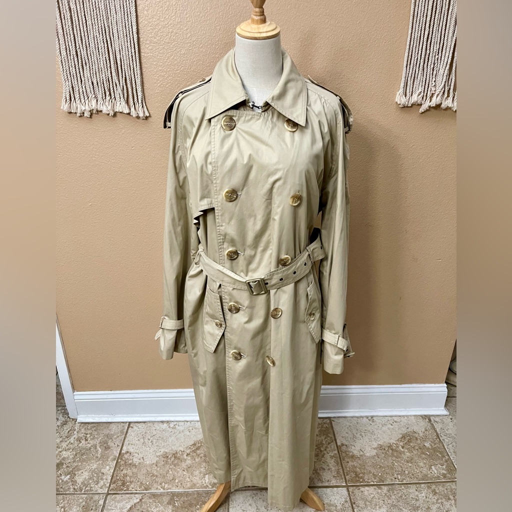 Yves Saint Lauren Double Breasted Trench Coat Pour Homme
